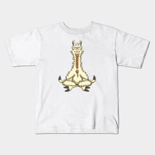 Meditating Llama Kids T-Shirt